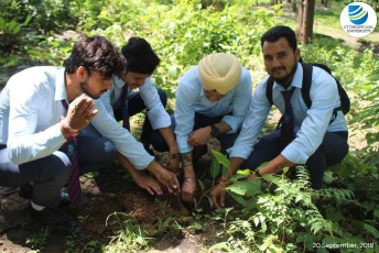 Uttaranchal Institute of Management organizes Tree Plantation Drive-20.9.2018-3-ink