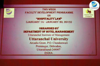 Department of Hotel Management organizes a Faculty Development Programme on “Hospitality Law”image8