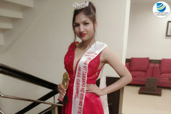 Mamta Kumari of School of Applied and Life Sciences wins the Title of ‘Miss Garhwal 2019’ in “Mr. and Miss Uttarakhand Rising Star 2019”