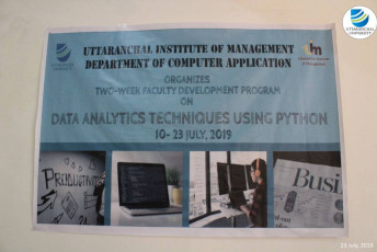 uttaranchal institute of management organizes a faculty development program on “data analytics techniques using python”-2