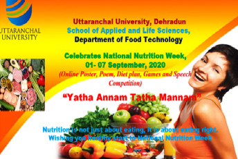 Uttaranchal University organizes “Nutrition Week Celebration”