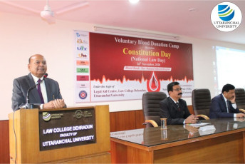 Uttaranchal University continues its legacy of organizing Mega Blood Donation Camp amidst the pandemic situation