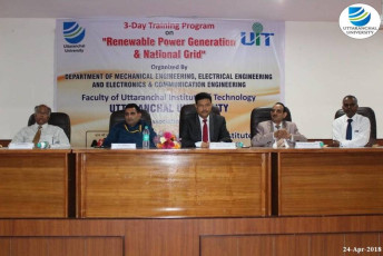 Uttaranchal Institute of Technology organizes three-day ‘Skill Development Programme on Renewable Power Generation & National Grid-1