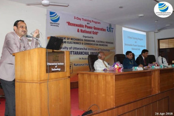Uttaranchal Institute of Technology organizes three-day ‘Skill Development Programme on Renewable Power Generation & National Grid-2