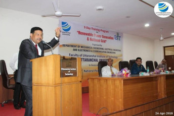 Uttaranchal Institute of Technology organizes three-day ‘Skill Development Programme on Renewable Power Generation & National Grid-8