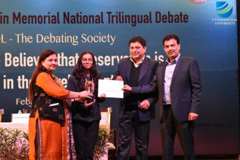 Law College Dehradun emerges triumphant in “National Debate Competition 2019”
