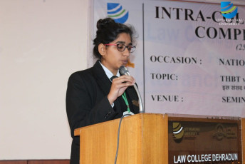 Law College Dehradun organizes an Intra-Collegiate Debate Competition on National Voters’ Day