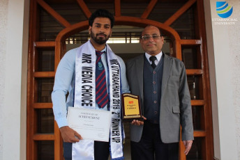 Alshafaq Islam of Uttaranchal Institute of Management wins accolades in “Mr. Uttarakhand Worldwide Contest, 2019”