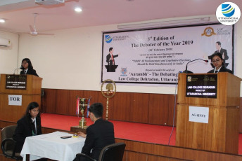 Law College Dehradun organizes the 3rd Edition of ‘The Debater of the Year - 2019’