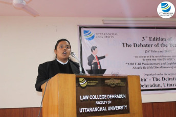 Law College Dehradun organizes the 3rd Edition of ‘The Debater of the Year - 2019’