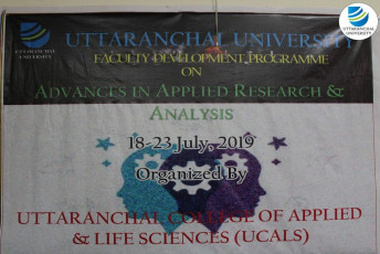 School of Applied and Life Sciences is organizing a one-week Faculty Development Programme on “Advances in Applied Research and Analysis”