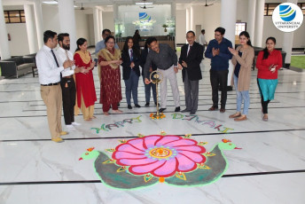 Uttaranchal University celebrates Deepawali