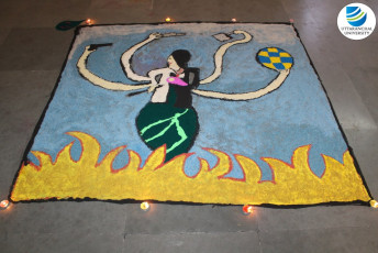 Women Cell of UIM: Rangoli Competition