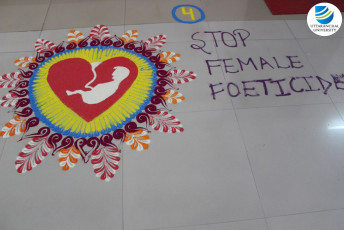 Women Cell of UIM: Rangoli Competition