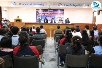Uttaranchal University is organizing its ‘1st Sushila Devi Memorial Interuniversity Volley Ball Tournament’