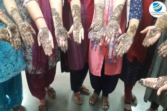 Cultural Committee - School of Applied & Life Sciences organizes “Mehendi Design Making and Karwa Decoration Competition”