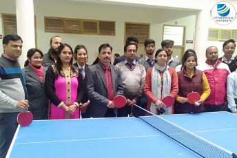 School of Applied and Life Sciences organizes an inter- departmental Table Tennis Tournament