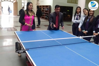 School of Applied and Life Sciences organizes an inter- departmental Table Tennis Tournament