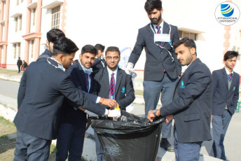 Uttaranchal Institute of Management conducts Cleanliness Campaign