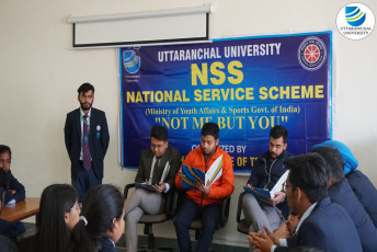 NSS Wing of Uttaranchal Institute of Technology organizes “Inquisitive”- a Quiz Competition and Group Discussion