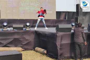 Deeksha Chauhan and Kartik Patwal of Uttaranchal University win ‘Duet Dance Competition’ in “Sierra’20” – the annual Management, Cultural and Sports Fest of IIM Sirmaur