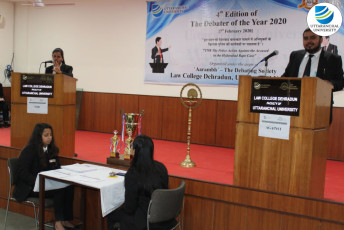 Law College Dehradun organizes ‘Debater of the Year – 2020’