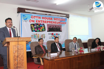 Uttaranchal University Center for Incubation, Innovation & Entrepreneurship (UUCIIE) along with its E-Cell (SALS) organizes an Open House Session on ‘Entrepreneurship’