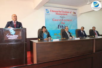 Uttaranchal Institute of Management conducts a Guest Lecture on Ethics