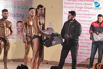 Final Year student of Uttaranchal University wins Fifth Position in ‘Mr. Pachwadoon 2020’