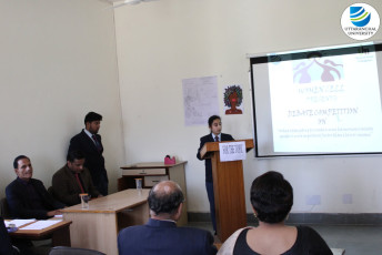 Women Cell of Uttaranchal Institute of Management organizes a Debate Competition on the topic “When attempting to create a more harmonious society, gender is a more important factor than class or income”