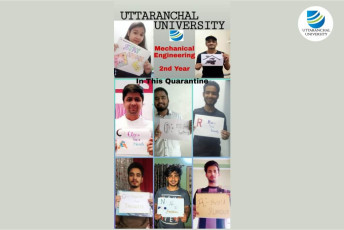 II Year Mechanical Engineering students of Uttaranchal University conduct an Awareness Campaign on ‘Corona Virus’ while staying at home
