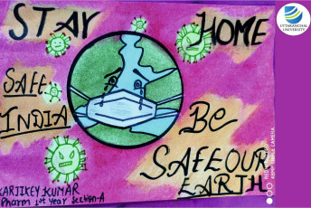 ‘Guards of Green Club’ of Uttaranchal Institute of Pharmaceutical Sciences organizes an ‘Online Earth Day themed Poster Making and Drawing Event’ to celebrate “International Earth Day”