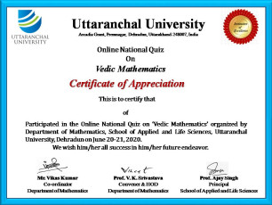 Vedic Certificate